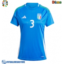 Fotballdrakt Dame Italia Federico Dimarco #3 Hjemmedrakt EM 2024 Kortermet